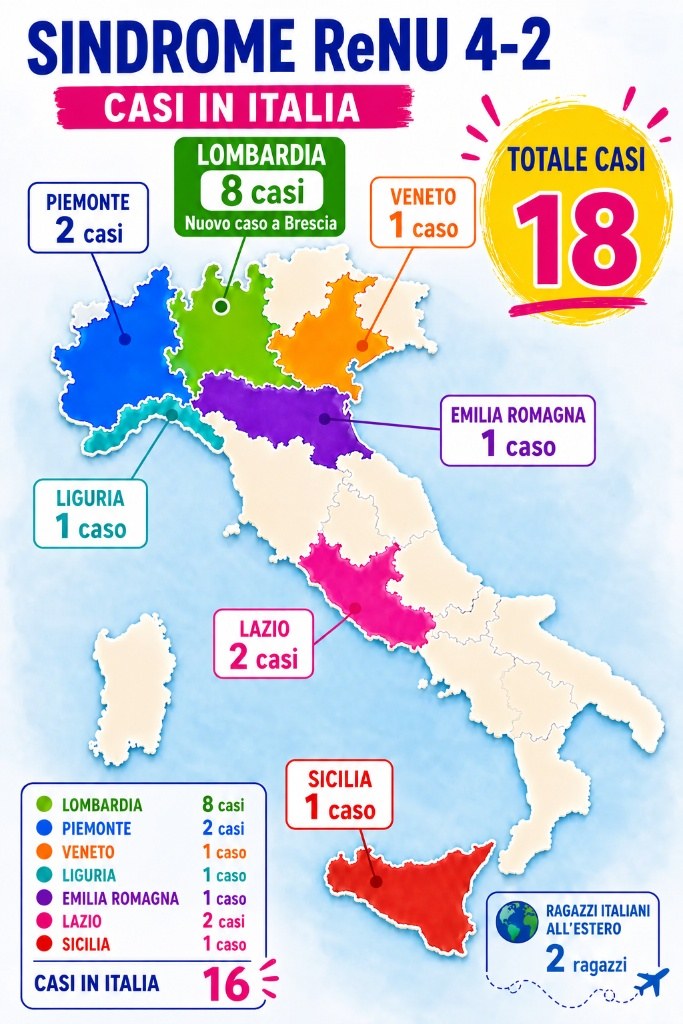Mappa Italia e Mondiale Sindrome ReNU